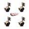 Service Caster 2 Inch Antique Brass Hooded Nylon Wheel Caster with Brake and Side Mount Set SCC SCC-GR02S50D-NYS-WA-B-716X78-CB180-4 - alternate 1